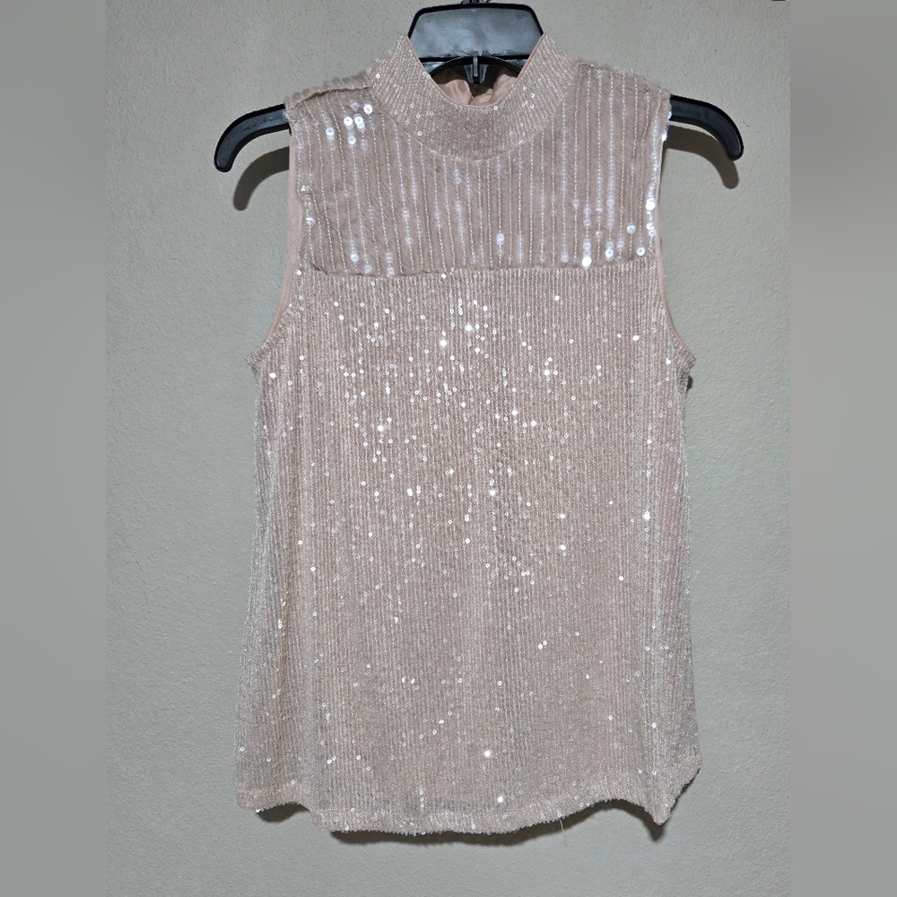 Elegant Cream Sleeveless Top